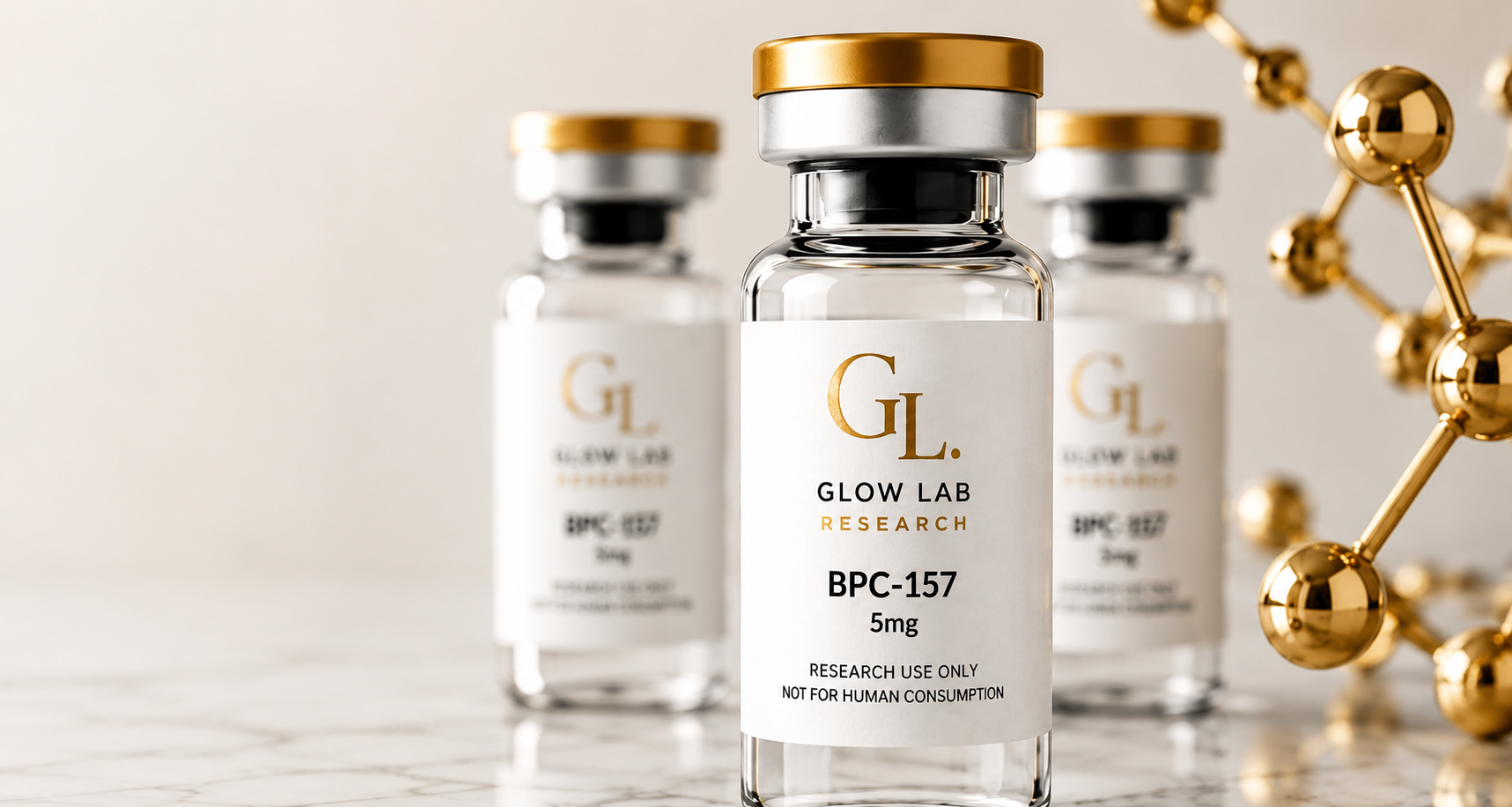 Glow Lab Research peptide vials